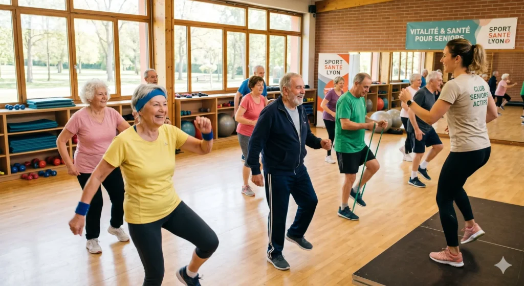 Groupe de personnes pratiquant une activité physique ensemble