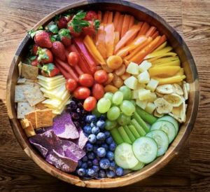 Bol de nourriture équilibrée pour une alimentation favorable à la santé cardiovasculaire